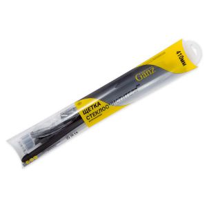 Щетка стеклоочистителя 410 мм бескаркасная 1 шт GANZ NEW GIS01029 (10 адаптеров)