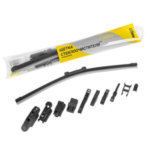 Щетка стеклоочистителя 410 мм бескаркасная 1 шт GANZ NEW GIS01029 (10 адаптеров)