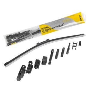 Щетка стеклоочистителя 450 мм бескаркасная 1 шт GANZ NEW GIS01031 (10 адаптеров)