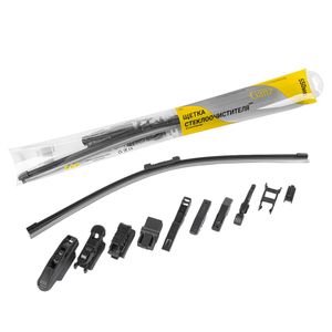 Щетка стеклоочистителя 550 мм бескаркасная 1 шт GANZ NEW GIS01035 (10 адаптеров)