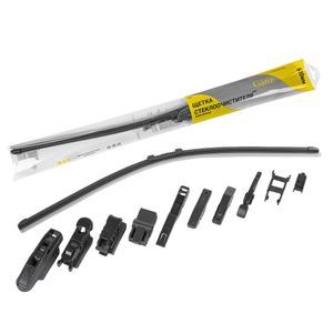 Щетка стеклоочистителя 600 мм бескаркасная 1 шт GANZ NEW GIS01036 (10 адаптеров)