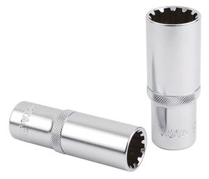 Торцевая головка Spline 1/4" 14мм глубокая хром LICOTA p2014l Licota