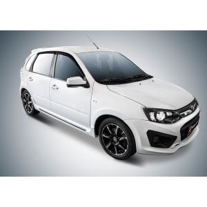 Дефлекторы окон, AutoFlex, для Lada Kalina SD,HB 2004-2018/Granta HB , литьевой поликарбонат, 4 шт.