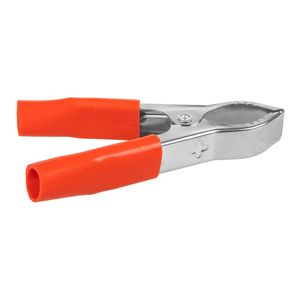 Клемма-зажим крокодил 75 мм красная изолированная ручка ARNEZI A0101002