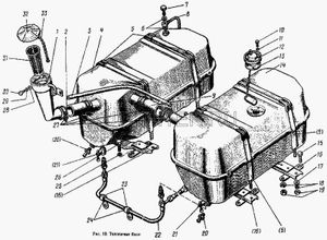 Бак топливный левый МТЗ-1221 85-1101020 851101020 МТЗ