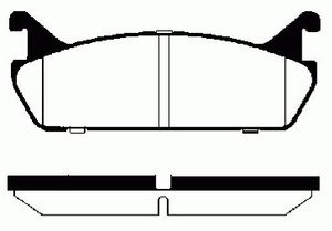 Комплект тормозных колодок, дисковый тормоз 1501229973 Sbs