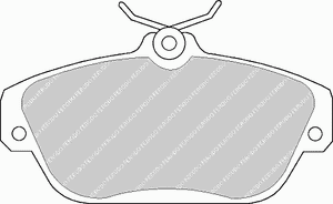 Комплект тормозных колодок, дисковый тормоз FDB1024 Ferodo