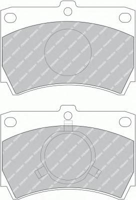 Комплект тормозных колодок, дисковый тормоз FDB487 Ferodo