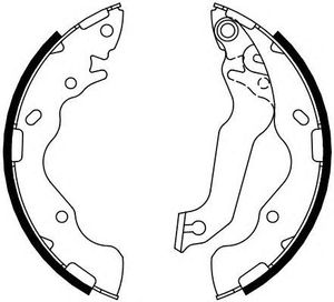 Колодки барабанные к-кт для Kia Cerato 2009-2013 FSB4098 Ferodo