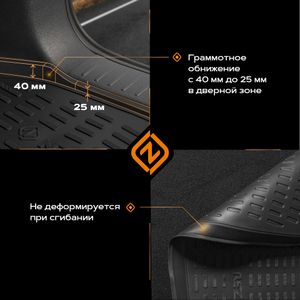 коврик в багажник полиуретан 5521040300 Rezkon