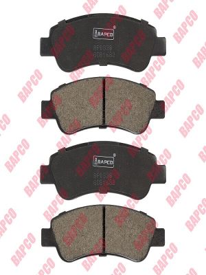 Колодки тормозные дисковые BP0338 задние, комплект,