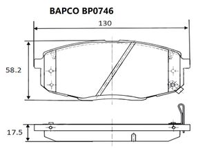 олодки тормозные дисковые BP0746, bp0746 Bapco