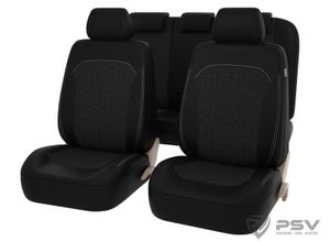 "Чехлы автомобильные универсальные эко-кожа/жаккард черный/белый (L) ""PSV"" Talisman Next"