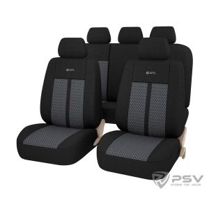 Чехол на сиденье Комплект 9 пр Жаккард (эмитация) (черный) 'GTL' Modern;