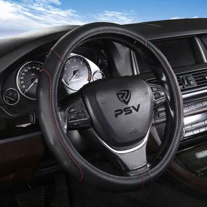 Оплетка руля M PSV Areola экокожа мягкие вставки красная отстрочка черная