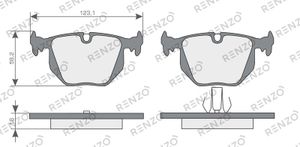 Колодки дисковые RNZ021 Renzo