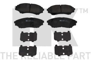 Комплект тормозных колодок, дисковый тормоз 222574 Nk