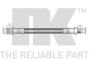 Тормозной шланг 853050 Nk