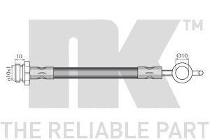 Шланг тормозной передний для Renault Master II 1999-2010 853639 Nk