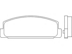 Колодки тормозные задние дисковые к-кт для Mazda Mazda 6 (GH) 2007-2013 P 49 036 Brembo