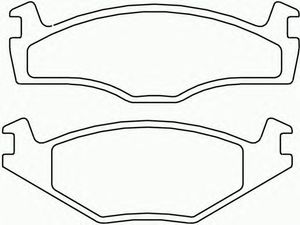 Комплект тормозных колодок, дисковый тормоз P 85 012 Brembo