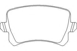 Колодки тормозные задние дисковые к-кт для Seat Alhambra 2010> P 85 109 Brembo