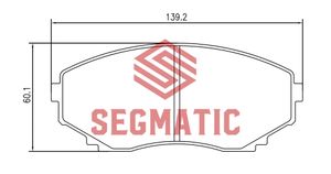 Колодки тормозные дисковые sgbp2637 Segmatic