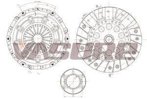 Комплект сцепления Audi A4/A6, VW Passat 1.9TDi 95>