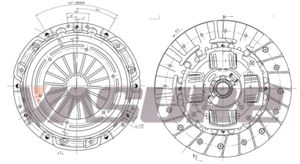 Комплект сцепления Renault Kangoo/Scenic 1.9CDi 4WD 01>
