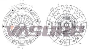 Комплект сцепления Ford Transit/Focus/Tourneo Connect 1.8Di-TDDi 99>