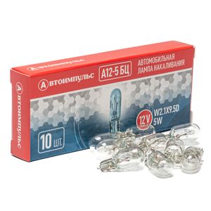Автолампа А12-5-2 бц белая IMPULS a1252 AImpuls