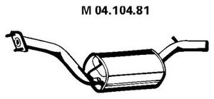 Средний глушитель выхлопных газов