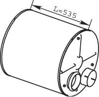 Mittel-/Endschalld?mpfer 21389 Dinex