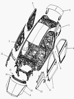 Дверь передняя левая