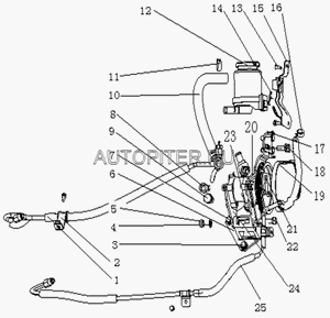 Насос гидроусилителя руля Geely MK/MK CROSS