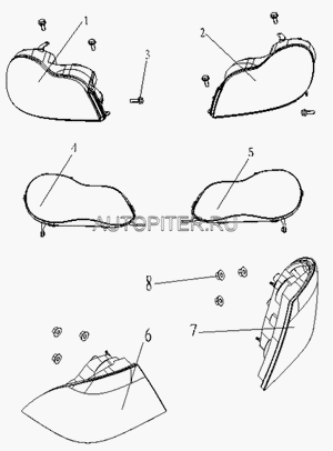 Фара передняя левая с корректором