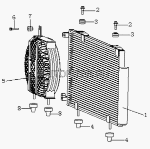 Радиатор кондиционера МК/MK CROSS