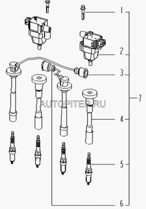 Свеча зажигания VISION/EMGRAND (K6RTC)