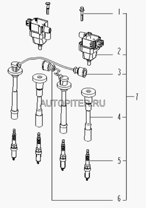 Свеча зажигания VISION/EMGRAND (K6RTC)