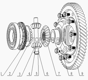 Ось сателлитов MK/EMGRAND/EC7/VISION (3230330401) 3230330401 Geely