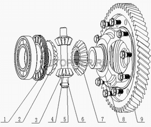 Ось сателлитов MK/EMGRAND/EC7/VISION (3230330401) 3230330401 Geely