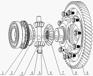 Шестерня привода спидометра ведущая GEELY MK/GEELY