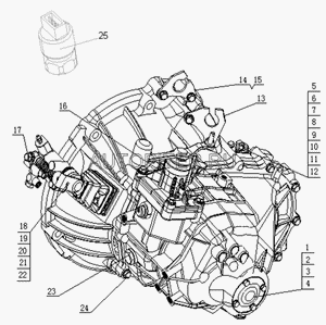 Шестерня привода спидометра ведущая GEELY MK/GEELY