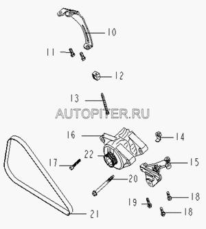 Ремень приводной генератора (5РК960) OTAKA,MK,MK C