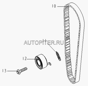 Ремень ГРМ фора