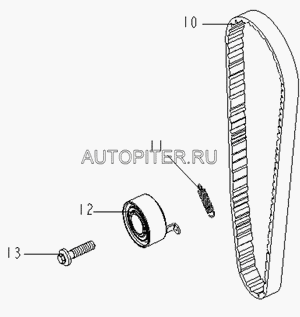 Ремень ГРМ фора