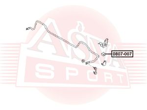 Втулка, стабилизатор 0807007 0807007 Asva