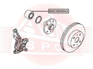 Подшипник DAC35640043 Asva