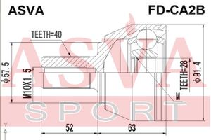 Шарнирный комплект fdca2b Asva
