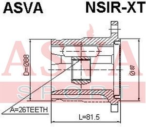 Шарнирный комплект NSIRXT Asva
